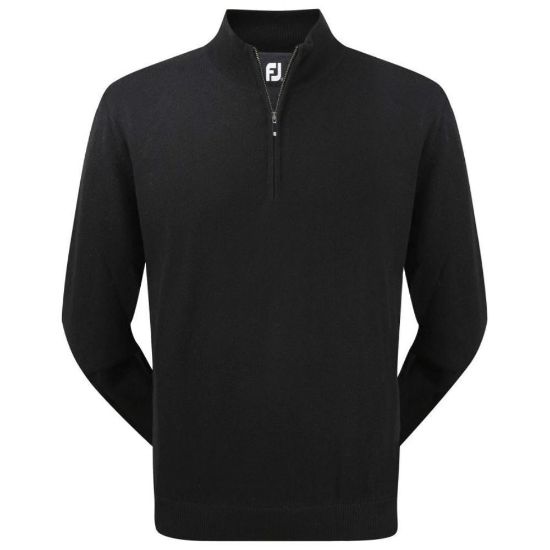 Picture of FootJoy Lambswool  Fully Lined 1/2 Zip Golf Pullover - Size XL Only
