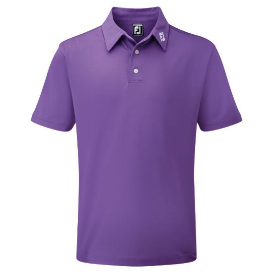 Picture of FootJoy Men's Stretch Pique Solid Golf Polo Shirt