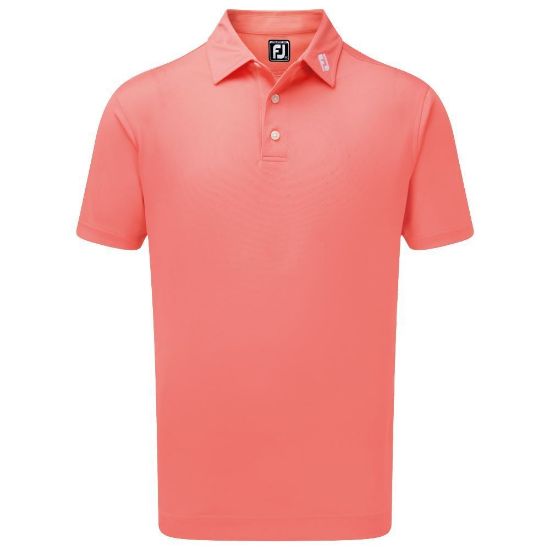 Picture of FootJoy Men's Stretch Pique Solid Golf Polo Shirt