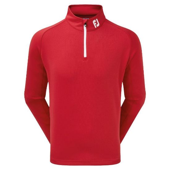 FootJoy Men's Chill-Out Red Golf Sweater Front View