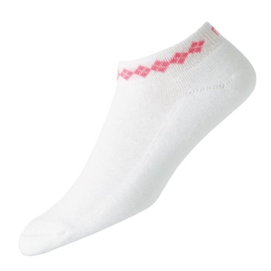 Picture of FootJoy Ladies ProDry Lightweight Sportlet Argyle Golf Socks