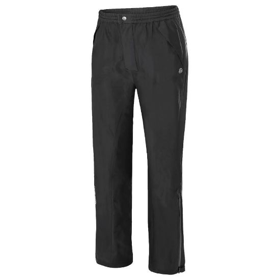Galvin Green Men's Arthur GORE-TEX Waterproof Black Golf Trousers Front View