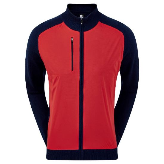 Picture of FootJoy Men's Wool Blend Tech Full-Zip Golf Sweater - Size L Only
