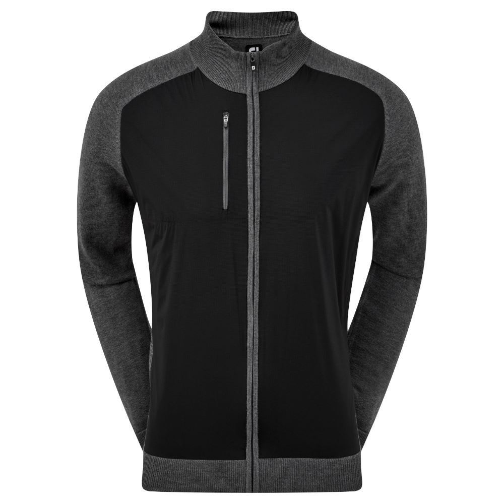 FootJoy Men's Wool Blend Tech Full-Zip Golf Sweater - Size L Only