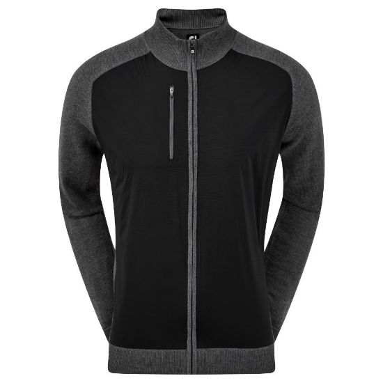 Picture of FootJoy Men's Wool Blend Tech Full-Zip Golf Sweater - Size L Only