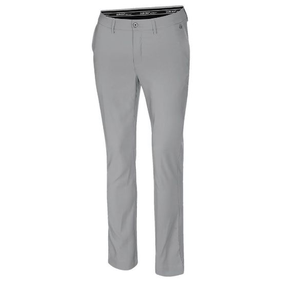 Galvin Green Men's Noah Grey Golf Trousers Front View