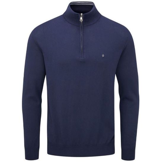 Picture of Oscar Jacobson Men's Waldorf Pin 1/2-Zip Golf Sweater