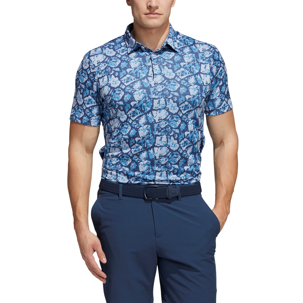 adidas Men's Cobblestone Print Golf Polo Shirt
