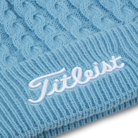 Picture of Titleist Cable Knit Pom Pom Golf Bobble Hat