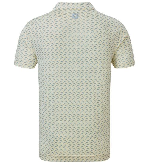 Picture of FootJoy Men's Leaping Dolphins Print Lisle Golf Polo Shirt
