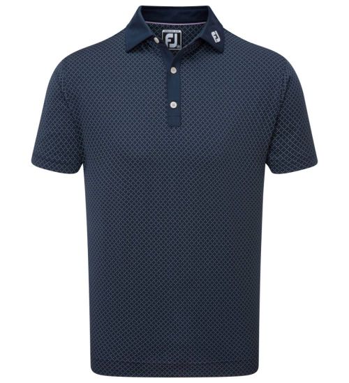 Picture of FootJoy Men's Diamond Dot Print Lisle Golf Polo Shirt