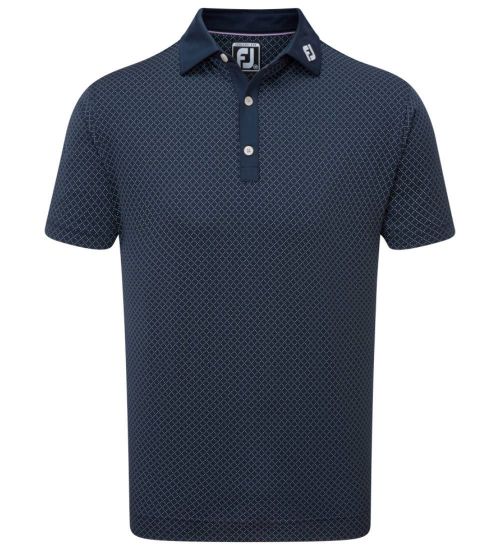 Picture of FootJoy Men's Diamond Dot Print Lisle Golf Polo Shirt