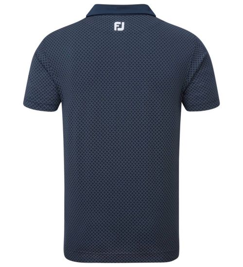 Picture of FootJoy Men's Diamond Dot Print Lisle Golf Polo Shirt