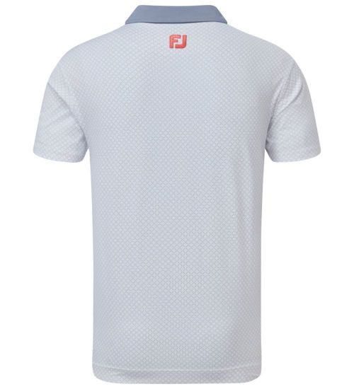 Picture of FootJoy Men's Diamond Dot Print Lisle Golf Polo Shirt