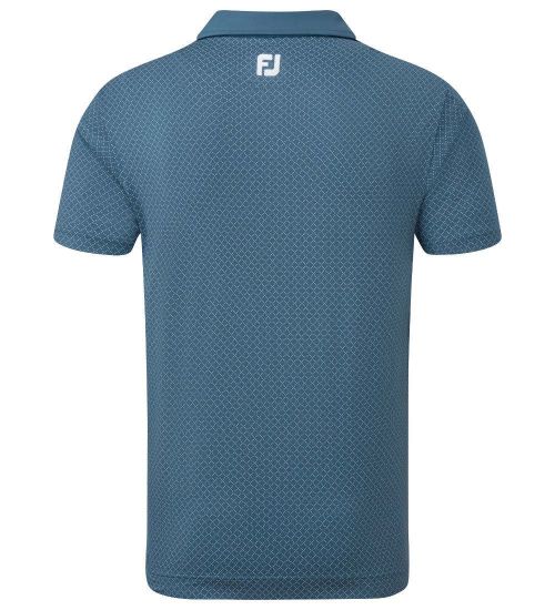 Picture of FootJoy Men's Diamond Dot Print Lisle Golf Polo Shirt