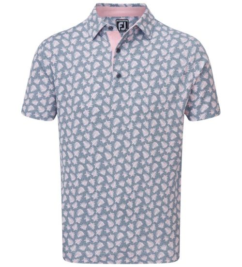 Picture of FootJoy Men's Shadow Palm Print Golf Polo Shirt