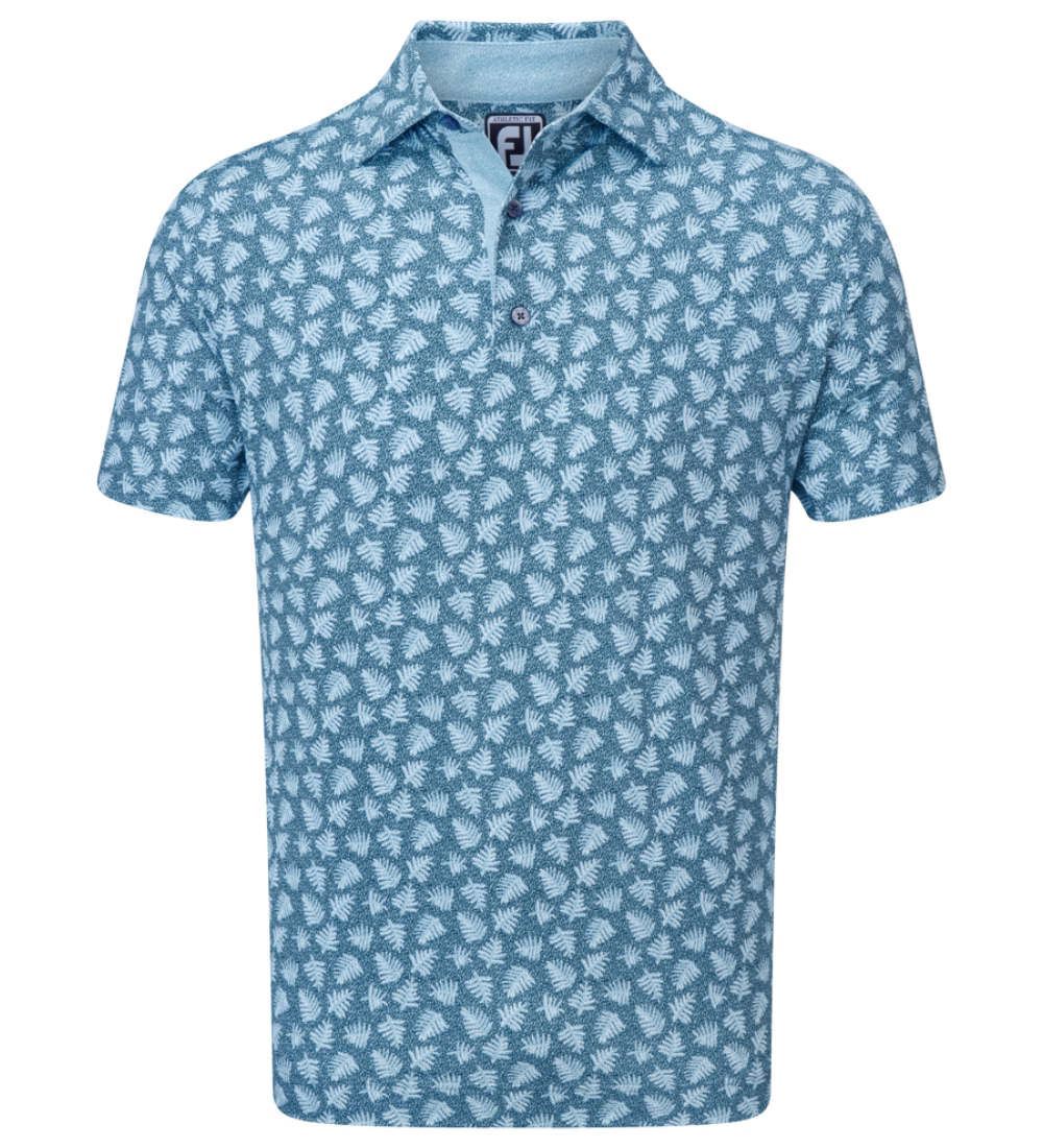 FootJoy Men's Shadow Palm Print Golf Polo Shirt