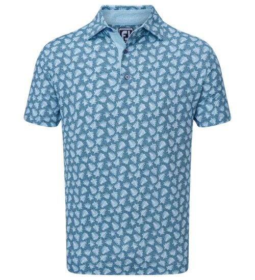 Picture of FootJoy Men's Shadow Palm Print Golf Polo Shirt