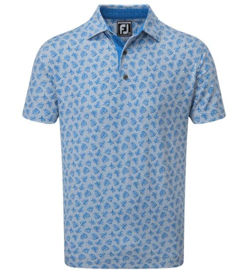 Picture of FootJoy Men's Shadow Palm Print Golf Polo Shirt