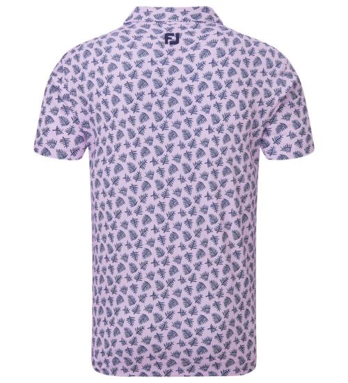 Picture of FootJoy Men's Shadow Palm Print Golf Polo Shirt