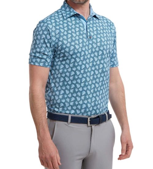 Picture of FootJoy Men's Shadow Palm Print Golf Polo Shirt