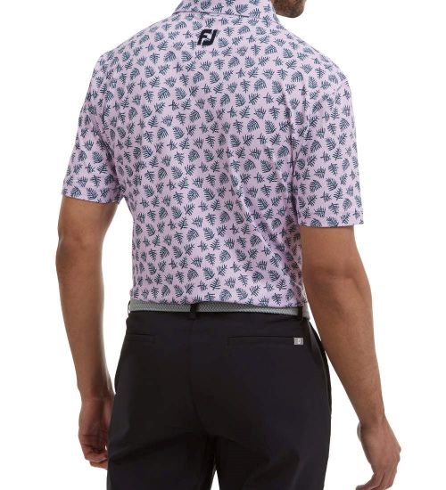 Picture of FootJoy Men's Shadow Palm Print Golf Polo Shirt