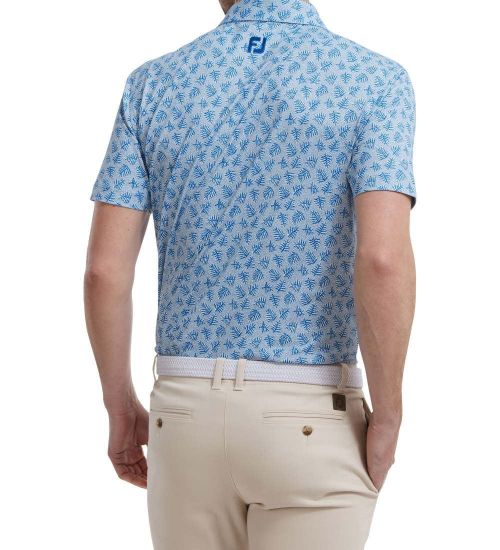 Picture of FootJoy Men's Shadow Palm Print Golf Polo Shirt