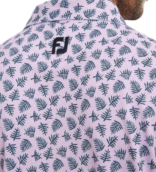 Picture of FootJoy Men's Shadow Palm Print Golf Polo Shirt