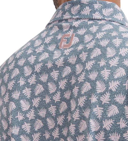 Picture of FootJoy Men's Shadow Palm Print Golf Polo Shirt