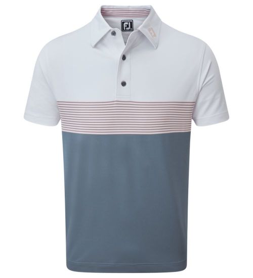 Picture of FootJoy Men's Colour Block Pique Golf Polo Shirt