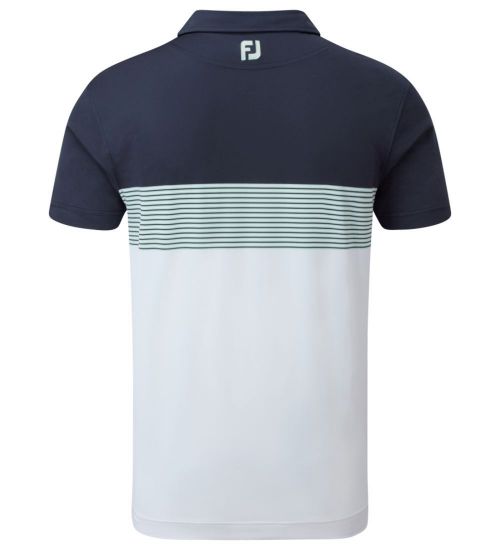 Picture of FootJoy Men's Colour Block Pique Golf Polo Shirt