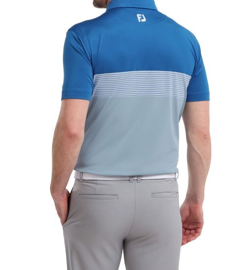 Picture of FootJoy Men's Colour Block Pique Golf Polo Shirt