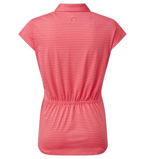 Picture of FootJoy Ladies Tonal Stripe Lisle Golf Polo Shirt
