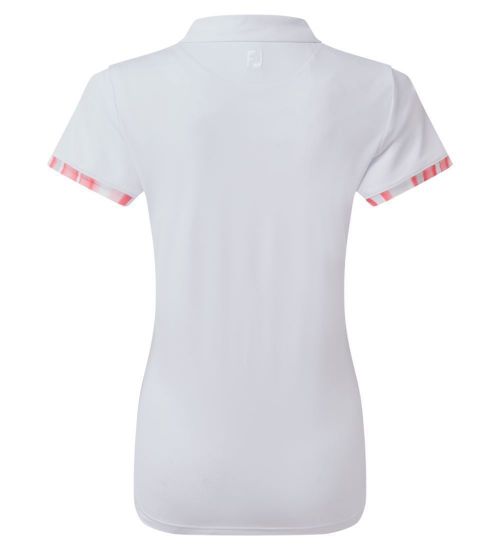 Picture of FootJoy Ladies Watercolour Trim Pique Golf Polo Shirt