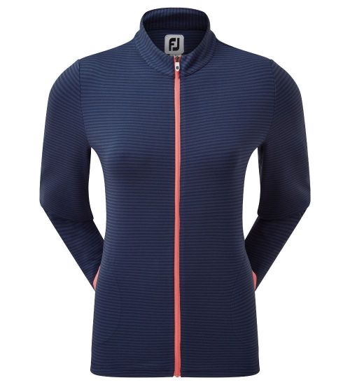 Picture of FootJoy Ladies Jersey Tonal Stripe Golf Midlayer