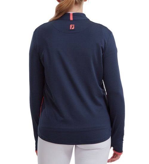 Picture of FootJoy Ladies Jersey Tonal Stripe Golf Midlayer