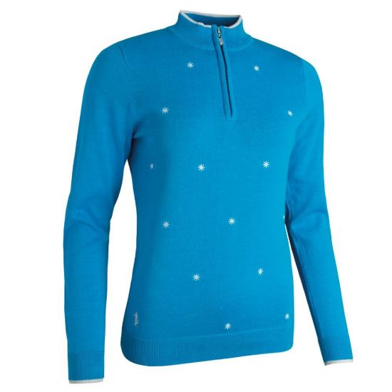 Picture of Glenmuir Ladies Paige Embroidered Cotton Golf Sweater