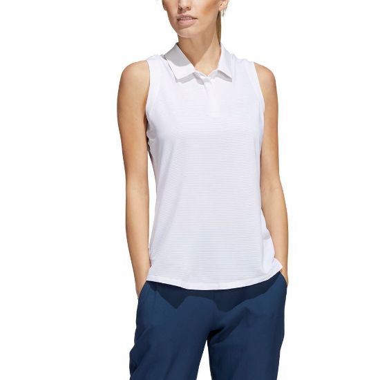 Picture of adidas Ladies Primeblue Sleeveless Golf Polo Shirt