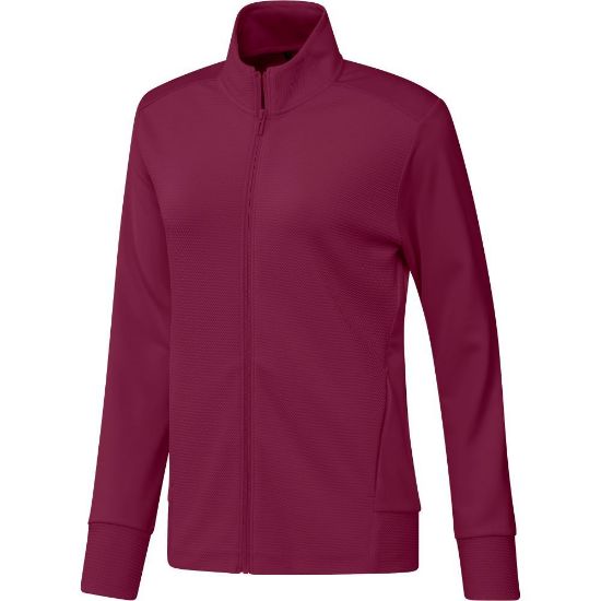 Picture of adidas Ladies Textured Full Zip Golf Jacket