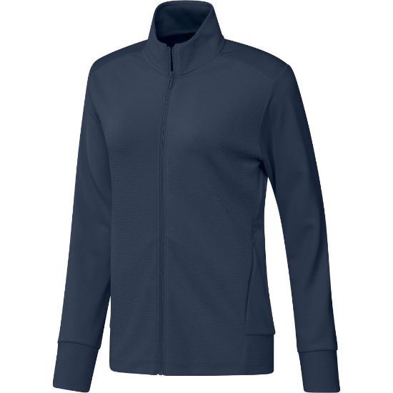 Picture of adidas Ladies Textured Full Zip Golf Jacket