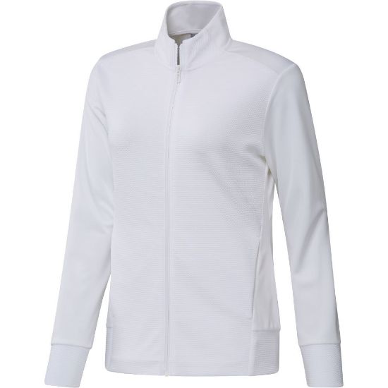 Picture of adidas Ladies Textured Full Zip Golf Jacket