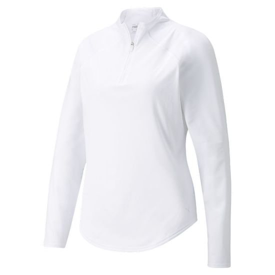 Picture of Puma Ladies Shine 1/4-Zip Golf Midlayer