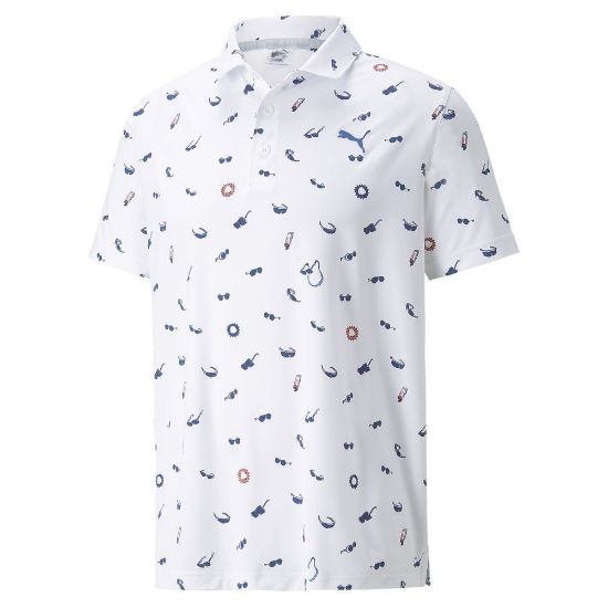 Picture of Puma Men's MATTR Sunnies Golf Polo Shirt