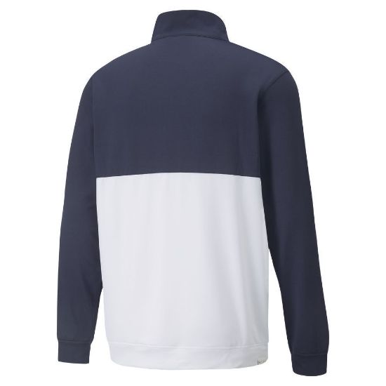 Picture of Puma Men's Gamer Colorblock 1/4-Zip Golf Pullover