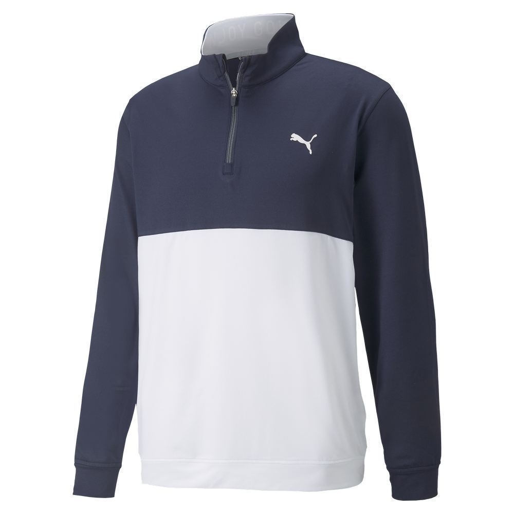 Puma Men's Gamer Colorblock 1/4-Zip Golf Pullover