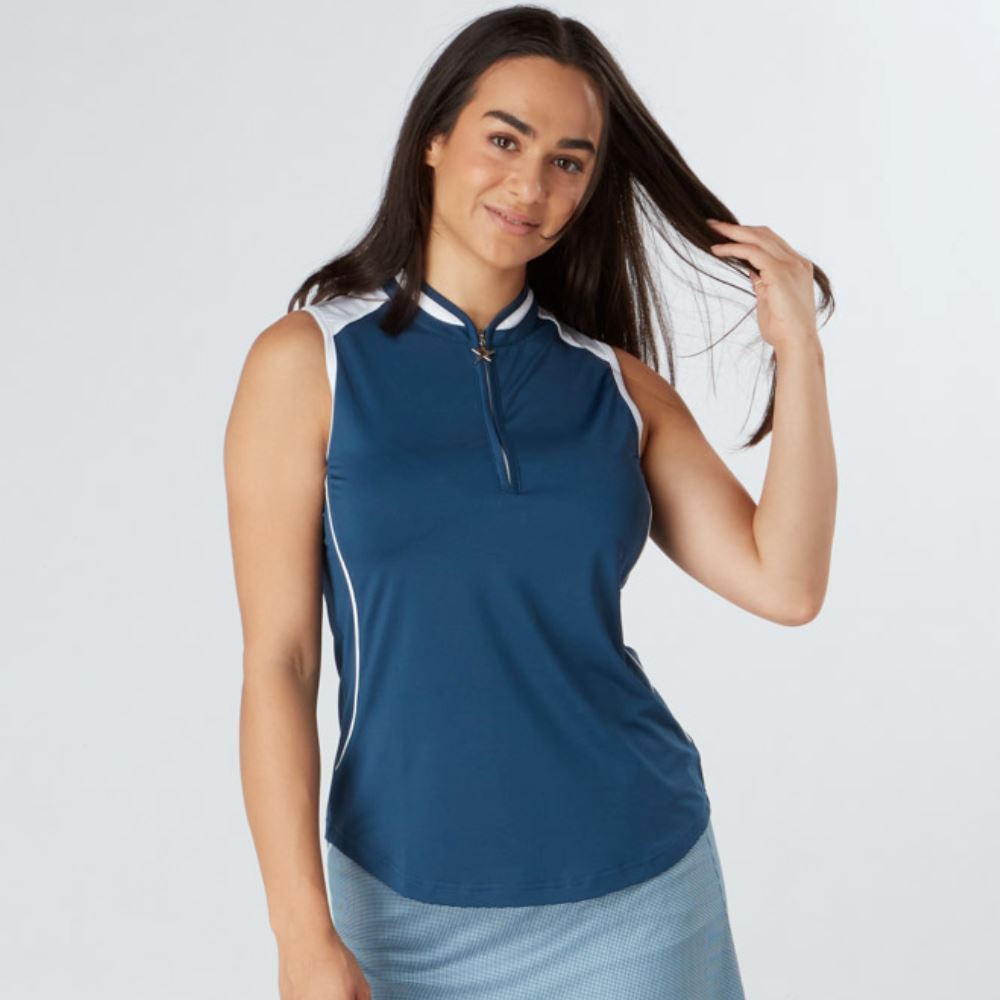 Swing Out Sister Ladies Esme Sleeveless Golf Polo Shirt