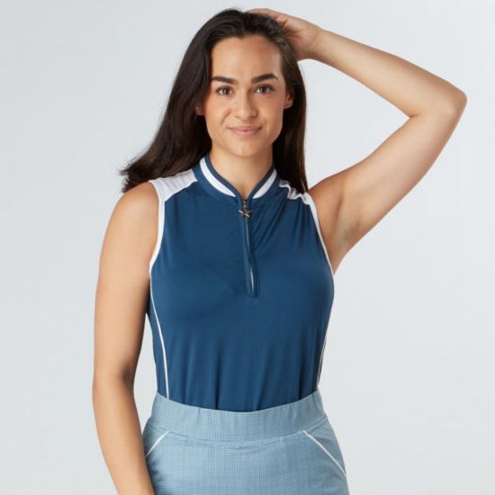 Picture of Swing Out Sister Ladies Esme Sleeveless Golf Polo Shirt