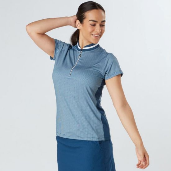 Picture of Swing Out Sister Ladies Bette Cap Sleeve Golf Polo Shirt