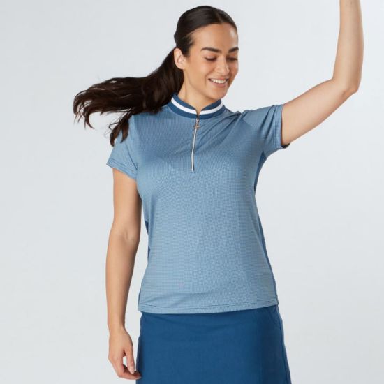 Picture of Swing Out Sister Ladies Bette Cap Sleeve Golf Polo Shirt