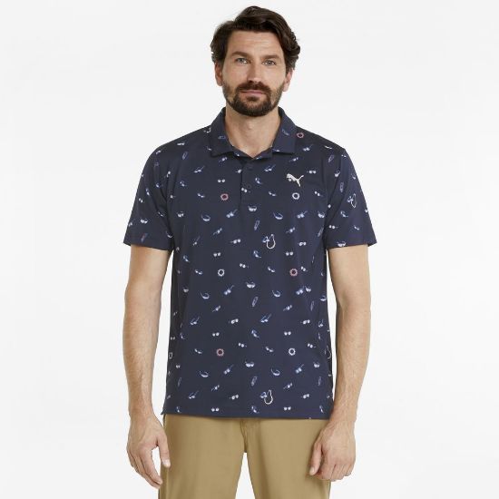 Picture of Puma Men's MATTR Sunnies Golf Polo Shirt